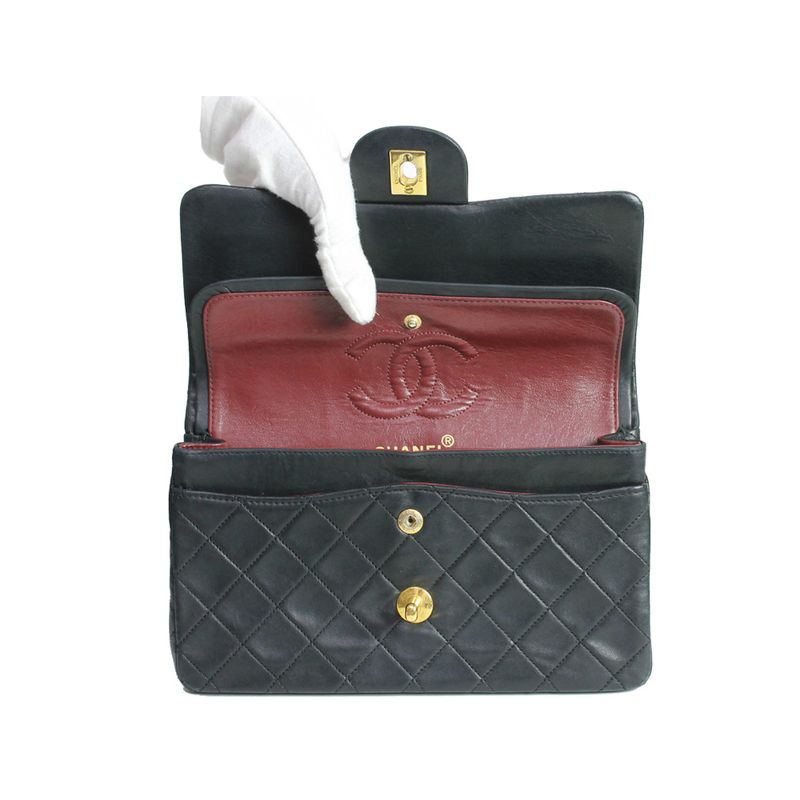 Bolsa-Chanel-Vintage-Classic-Flap-Lambskin-Preta