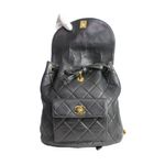 Mochila-Chanel-Vintage-Quilted-Couro-Preto-Alca-Corrente