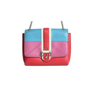 Bolsa Paula Cademartori Rosa e Azul