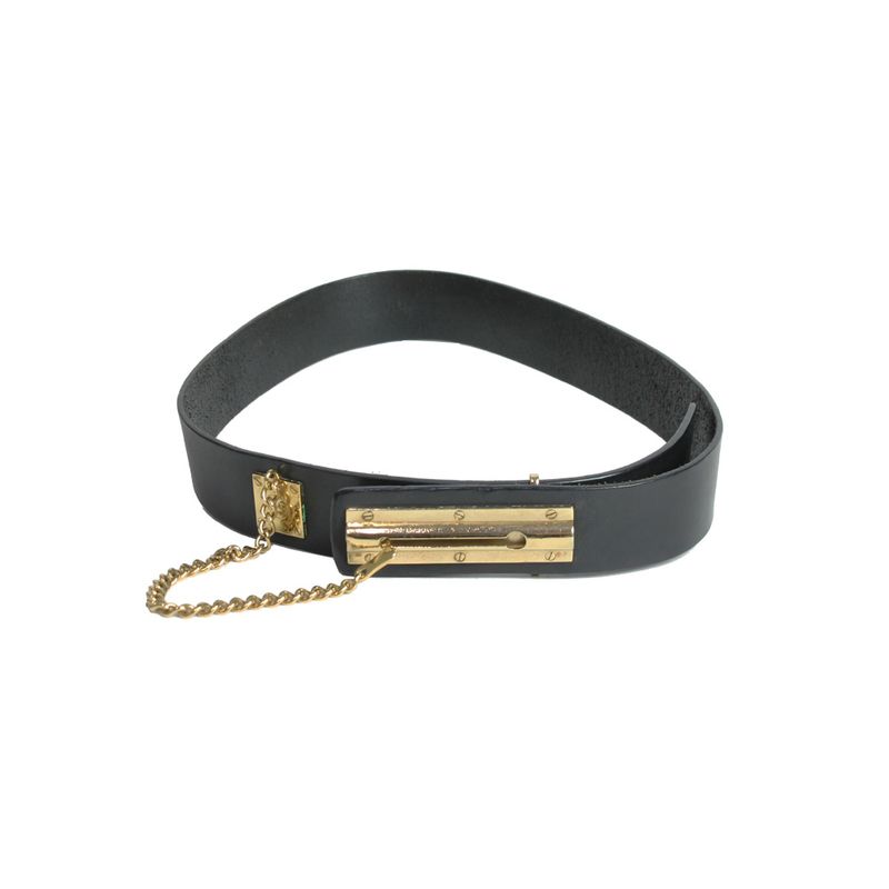 Cinto-Chanel-Vintage-Couro-Liso-Preto