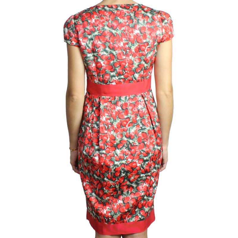 Vestido-Carolina-Herrera-Floral-Vermelho