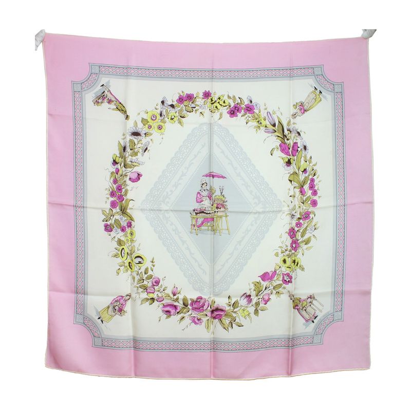 Lenco-De-Seda-Hermes-Rosa-90-X-90-Carre