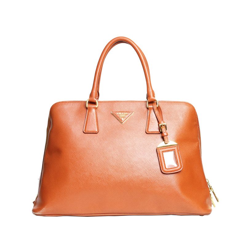 Bolsa-Prada-Saffiano-Laranja