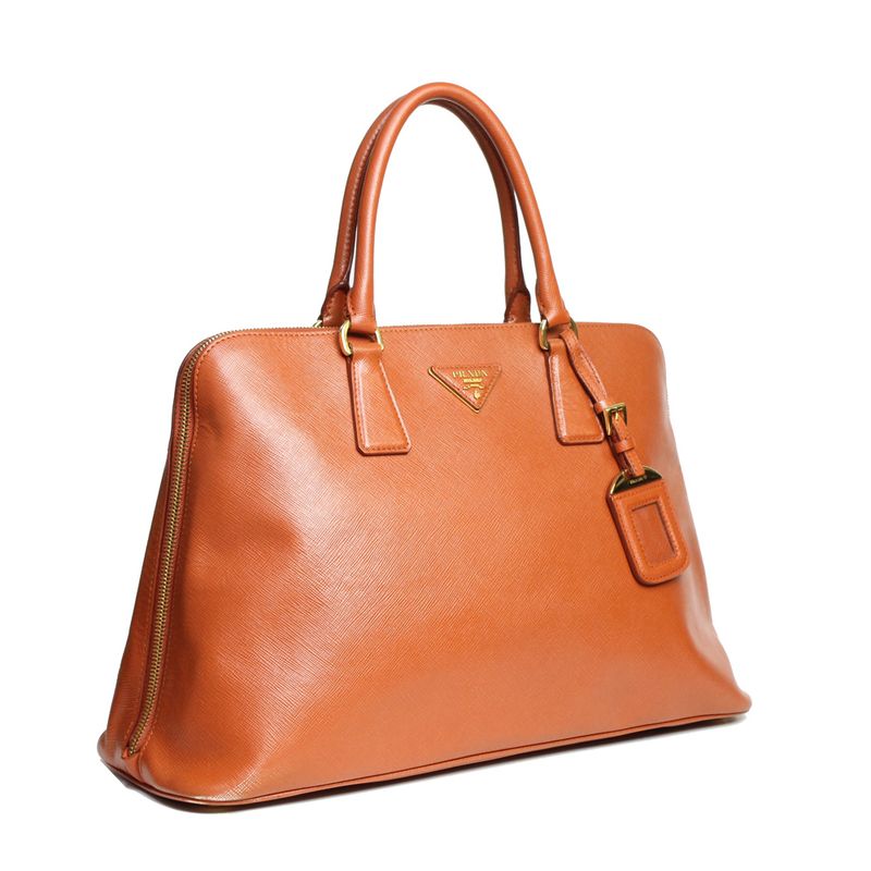 Bolsa-Prada-Saffiano-Laranja