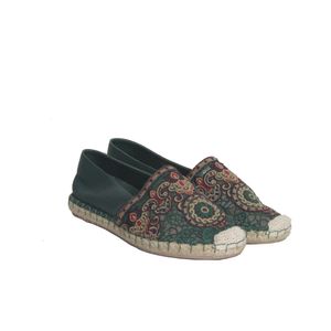 Espadrille Valentino Couro Verde