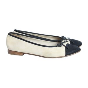 Sapatilha Chanel Classica Bicolor Camurca