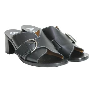 Mule Acne Studios Couro Preta