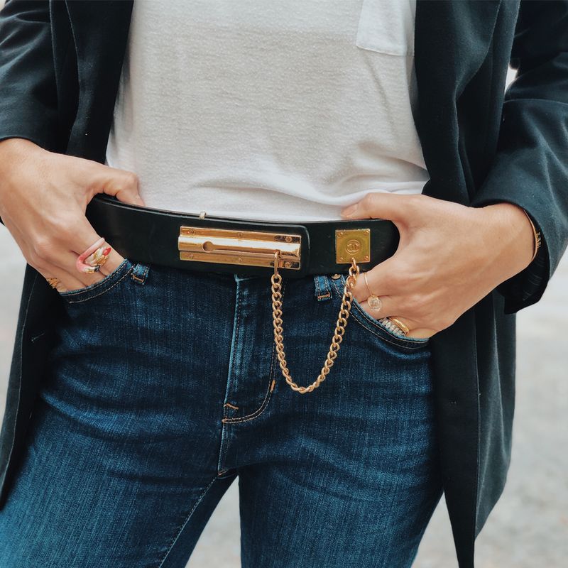 Cinto-Chanel-Vintage-Couro-Liso-Preto