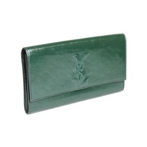 Clutch Saint Laurent Verniz Verde Musgo