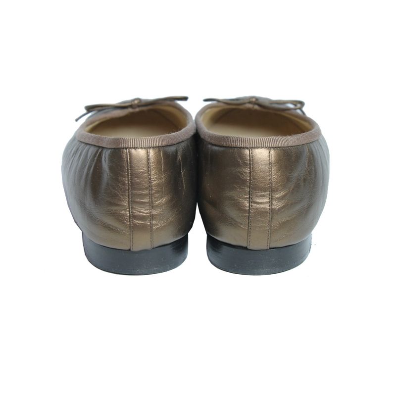 Sapatilha-Chanel-Classica-Bronze