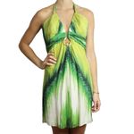 Vestido-Roberto-Cavalli-Seda-Verde