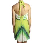 Vestido-Roberto-Cavalli-Seda-Verde