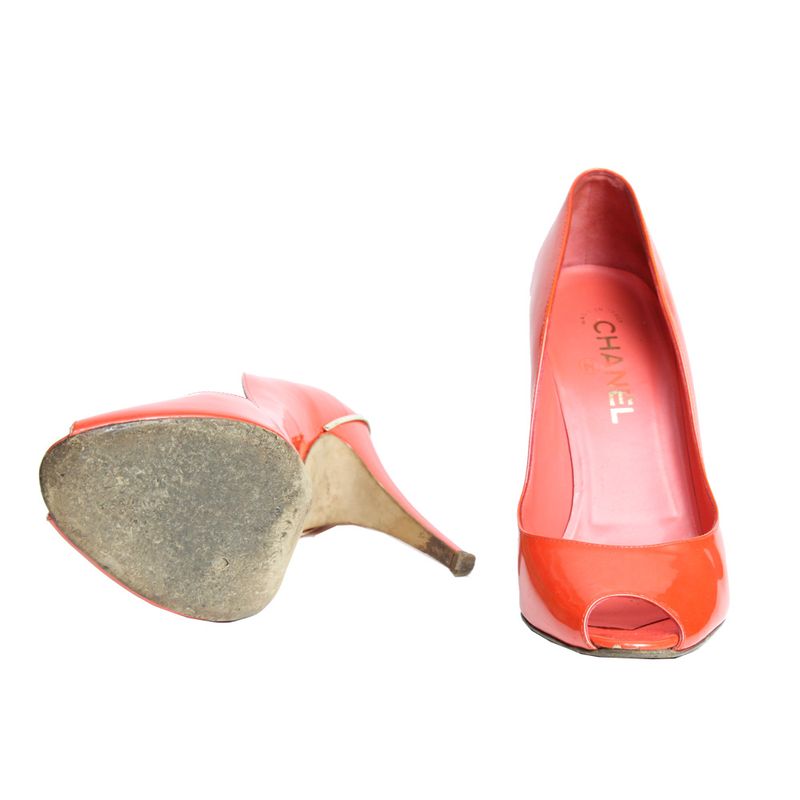 Peep-Toe-Chanel-Salmao-Verniz