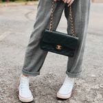 Bolsa-Chanel-Vintage-Classic-Flap-Lambskin-Preta
