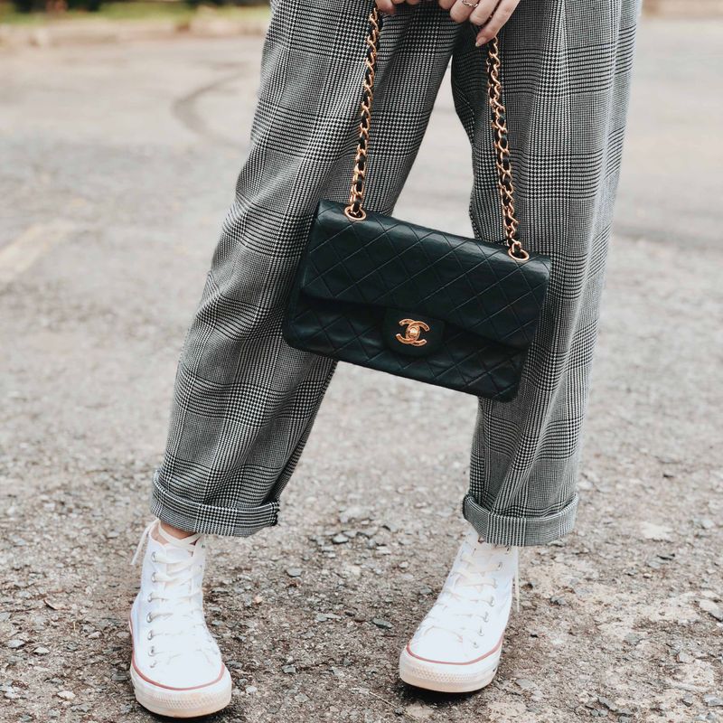Bolsa-Chanel-Vintage-Classic-Flap-Lambskin-Preta