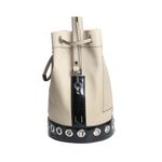 bolsa-kenzo-bucket-bege-e-preta-com-tachas