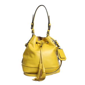 Bolsa Prada City Calf Bucket Amarelo
