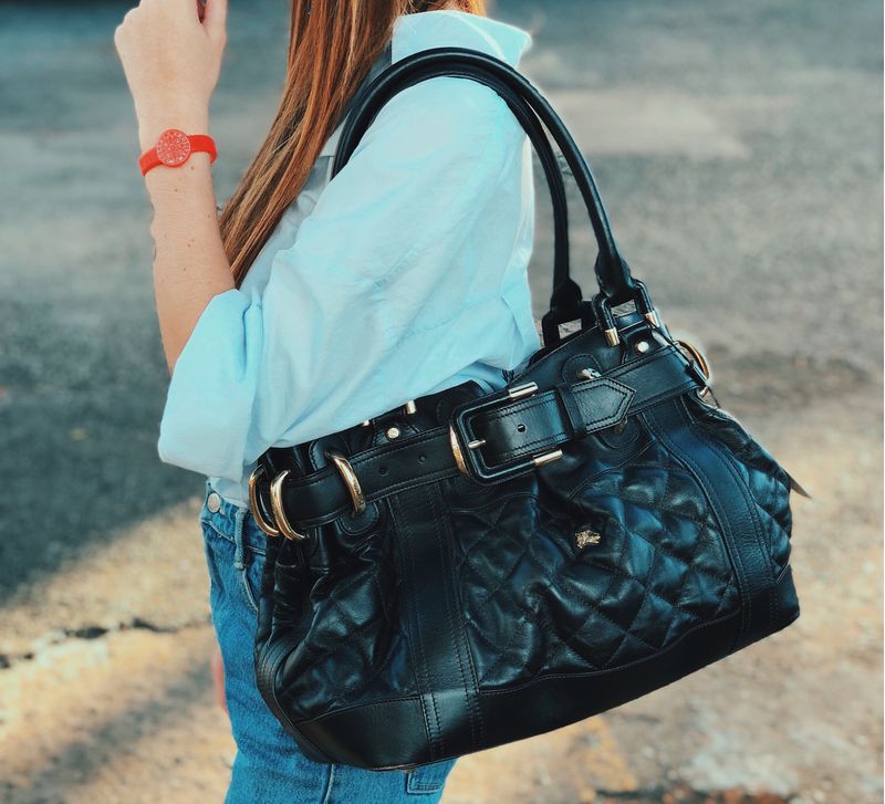 Bolsa-Burberry-Beaton-Couro-Marrom