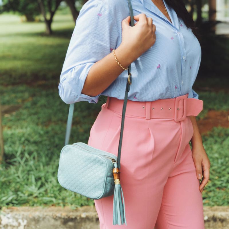 Bolsa-Gucci-Sunshine-Micro-Guccissima-Disco-Crossbody-Azul-Bebe