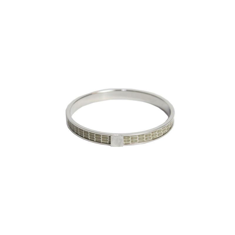 bracelete-hermes-prata-com-couro-kawaii-cinza-verde