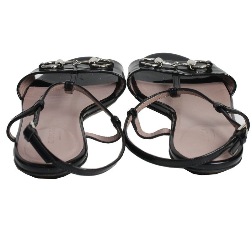 Sandalia-Rasteira-Gucci-Verniz-Preta
