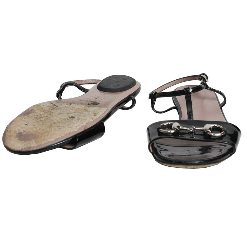 Sandalia-Rasteira-Gucci-Verniz-Preta