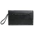 Clutch-Valentino-Rockstud-Couro-Preta