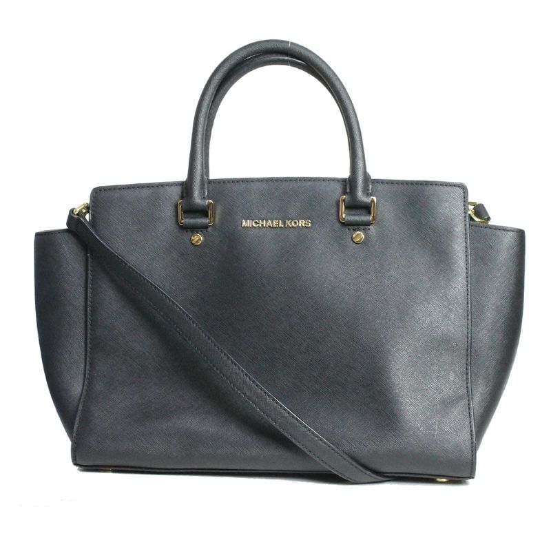 Bolsa-Michael-Kors-Selma-Saffiano-Preto