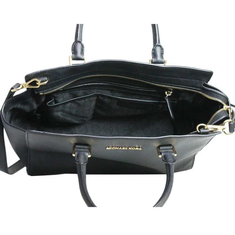 Bolsa-Michael-Kors-Selma-Saffiano-Preto