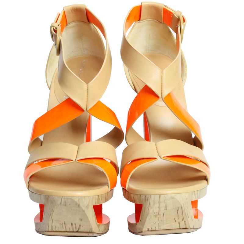 Sandalia-Casadei-Laranja-e-Nude