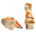 Sandalia-Casadei-Laranja-e-Nude