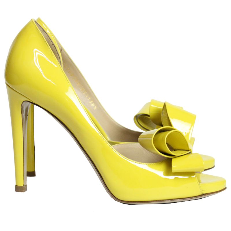 Sapato-Valentino-Laco-Amarelo