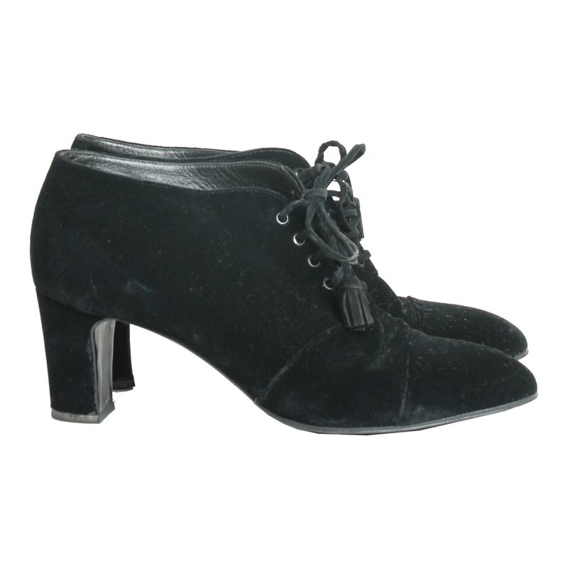 Bota-Chanel-Veludo-Preto