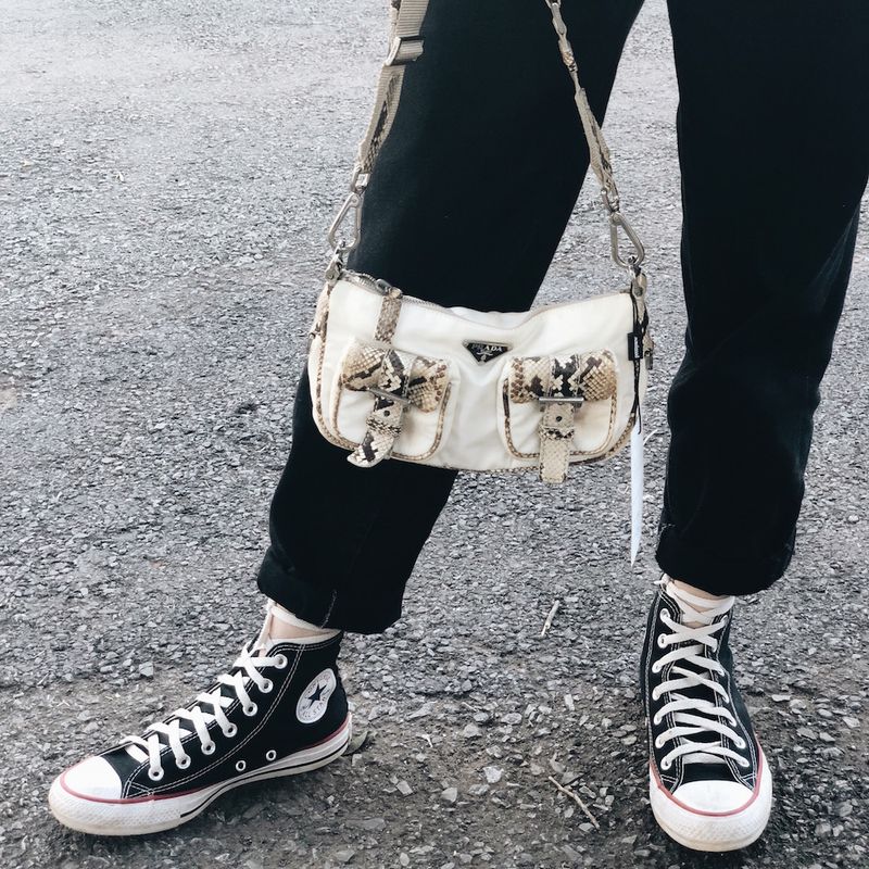 Bolsa-Prada-Mini-Nylon-com-Python