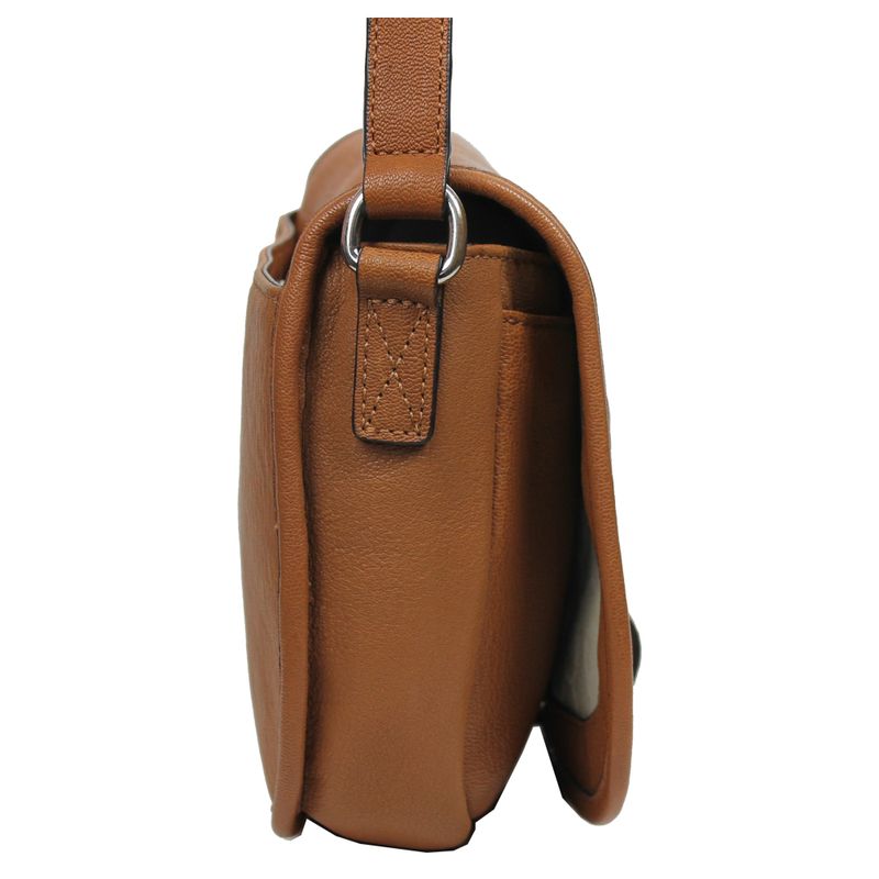 bolsa-michael-kors-flap-couro-caramelo