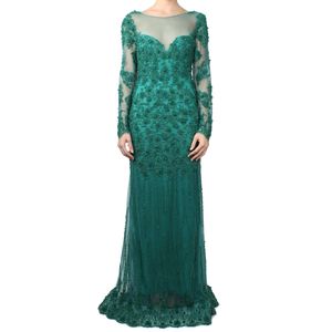 Vestido Achados PN Verde Sob Medida Bordado Pedrarias