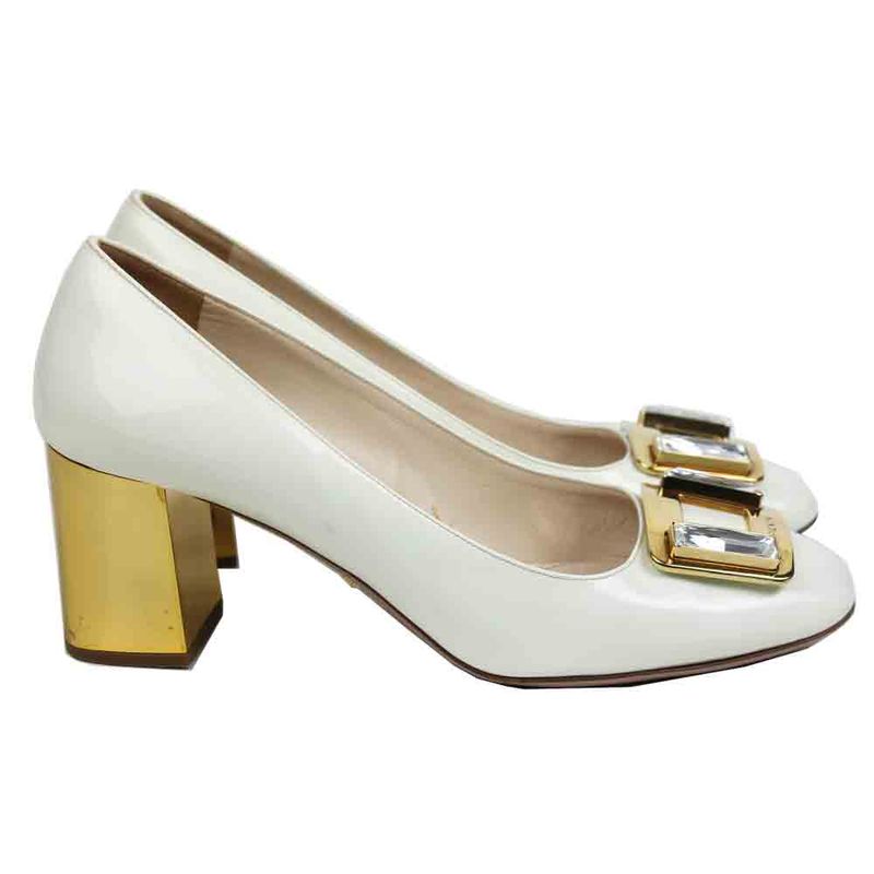 Sapato-Prada-Verniz-Branco