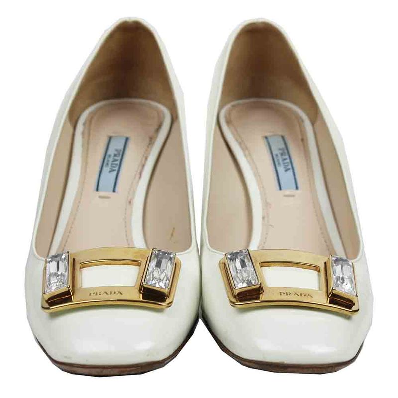 Sapato-Prada-Verniz-Branco