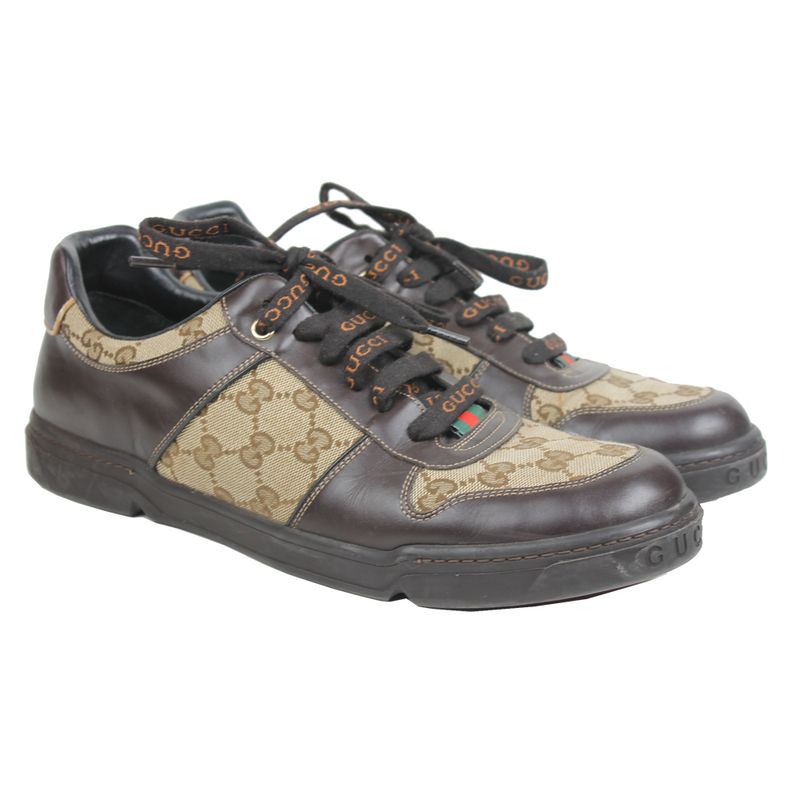 Tenis-Gucci-Canvas-Marrom