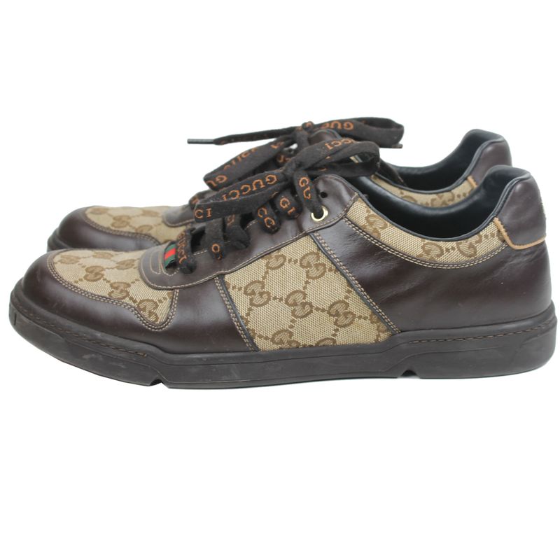 Tenis-Gucci-Canvas-Marrom