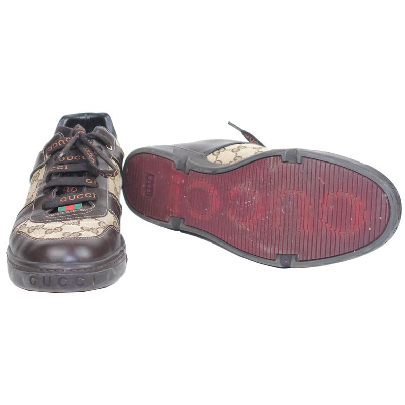 Tenis-Gucci-Canvas-Marrom