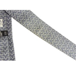 Gravata Hermes Horsebit Cinza