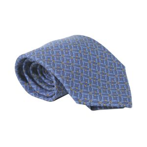 Gravata Hermes Azul Marinho e Azul