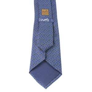 Gravata Hermes Azul Marinho e Azul