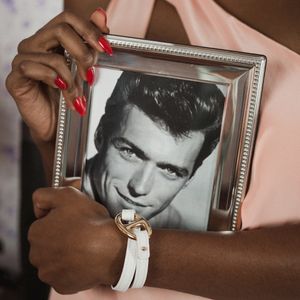 Pulseira Hermes Granville Leather Bracelet Branca