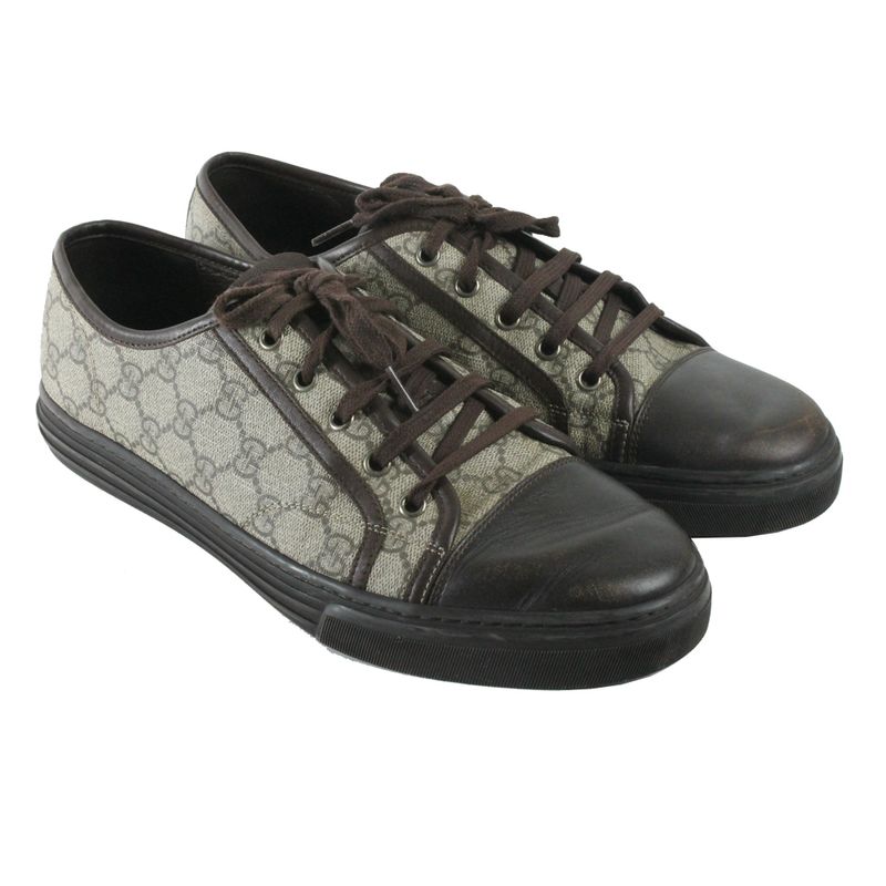 tenis-gucci-canvas-marrom