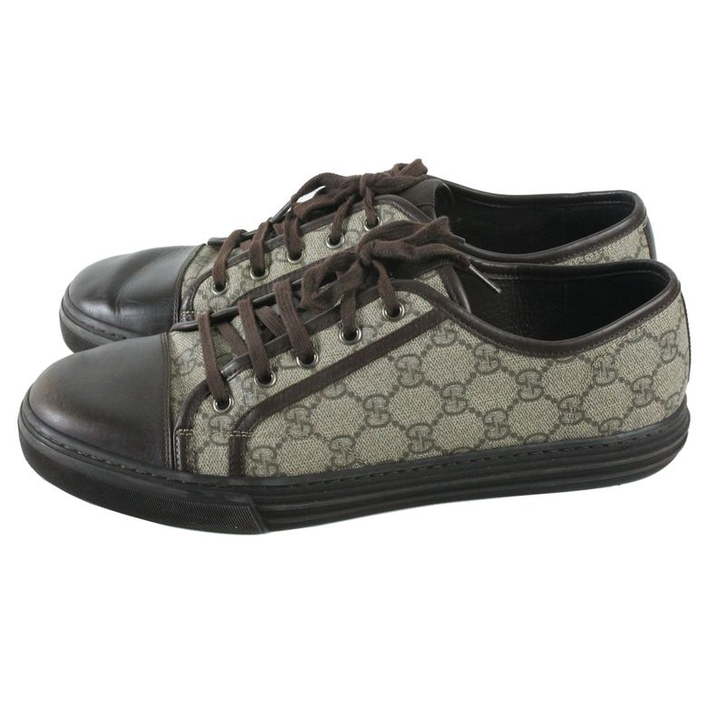 tenis-gucci-canvas-marrom