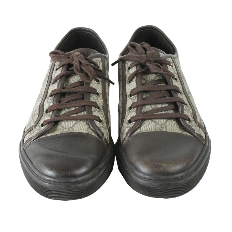 tenis-gucci-canvas-marrom