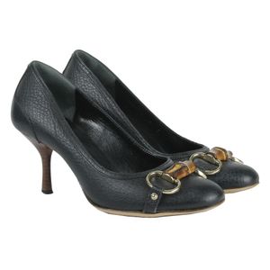 Salto Gucci Horsebit Preto
