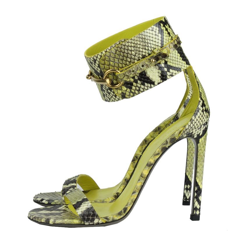 Sandalia-Gucci-Ursula-Horsebit-Python-Verde